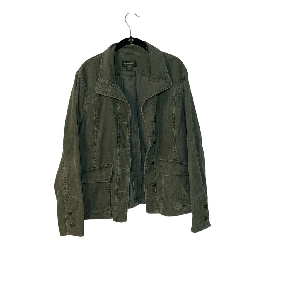Eddie Bauer Olive Green Utility Jacket